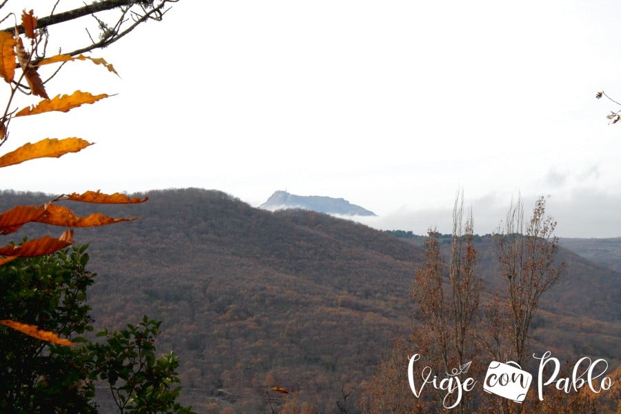 Vista de la Peña de Francia bosque de los espejos