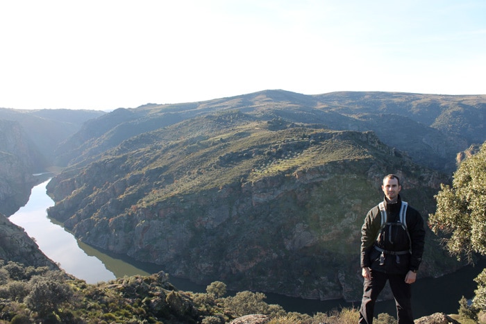 Vista del gran meandro del Duero, al regreso