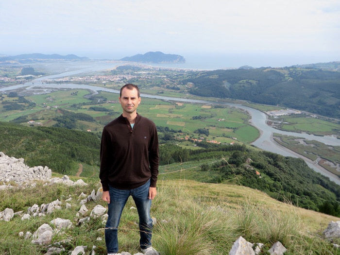 Vistas de la bahía de Santoña desde el Pico Candiano