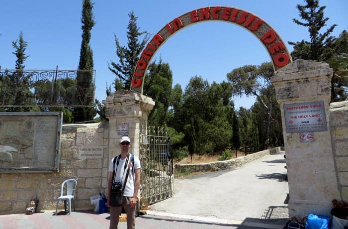 Entrada al Campo de los Pastores Belén desde Jerusalén