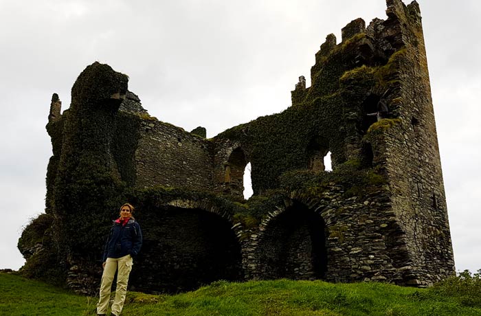 Otra vista del castillo Ballycarbery Anillo de Kerry