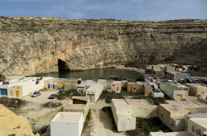 Embarcadero de la Ventana Azul y casas de pescadores