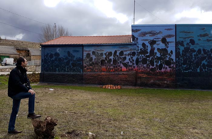 Mural de Porrilló en Tubilla del Lago Ribera del Duero Burgalesa