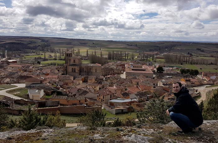 Peñaranda de Duero desde el castillo Ribera del Duero Burgalesa