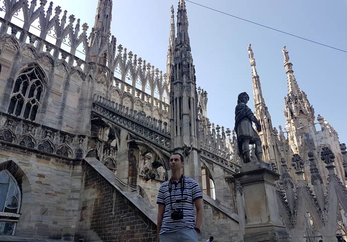 En la terraza del Duomo qué ver en Milán