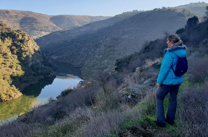 Vista desde el sendero de ida Arribes del Duero senderismo