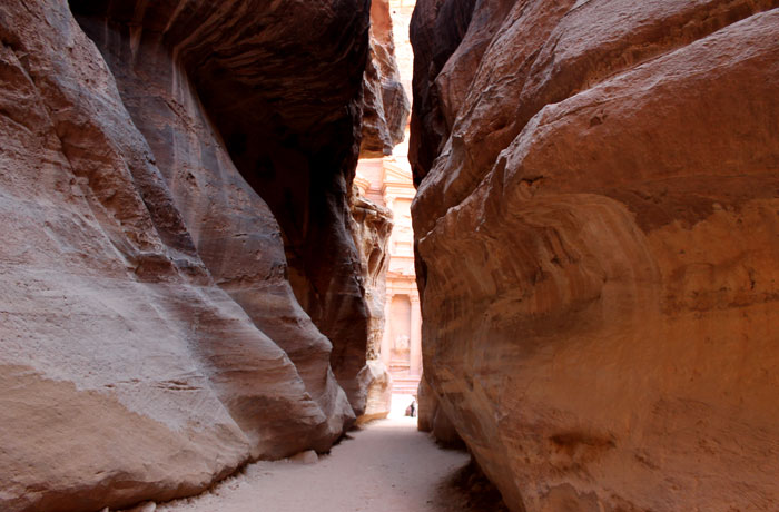 Espectacular el desfiladero en sus metros finales que ver en Petra