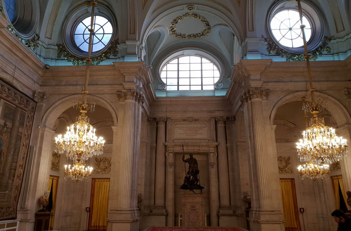 Salón de Columnas del Palacio Real de Madrid