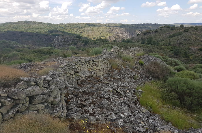 Vista del castro de Saldeana