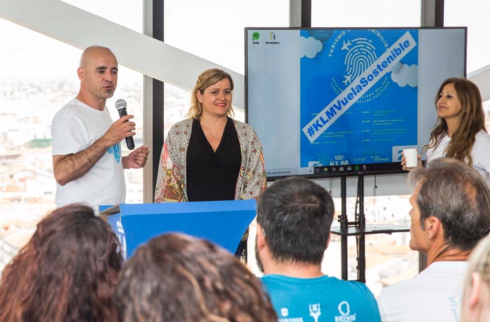 Marco Volador y Gema Santiago, en la presentación de la jornada