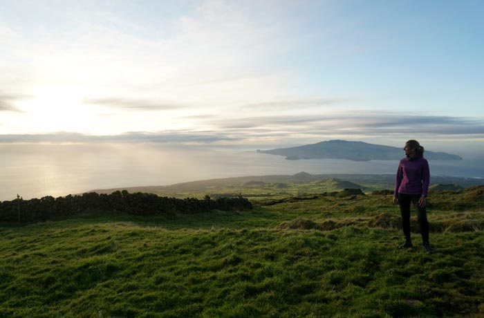 Vista de la isla de Faial