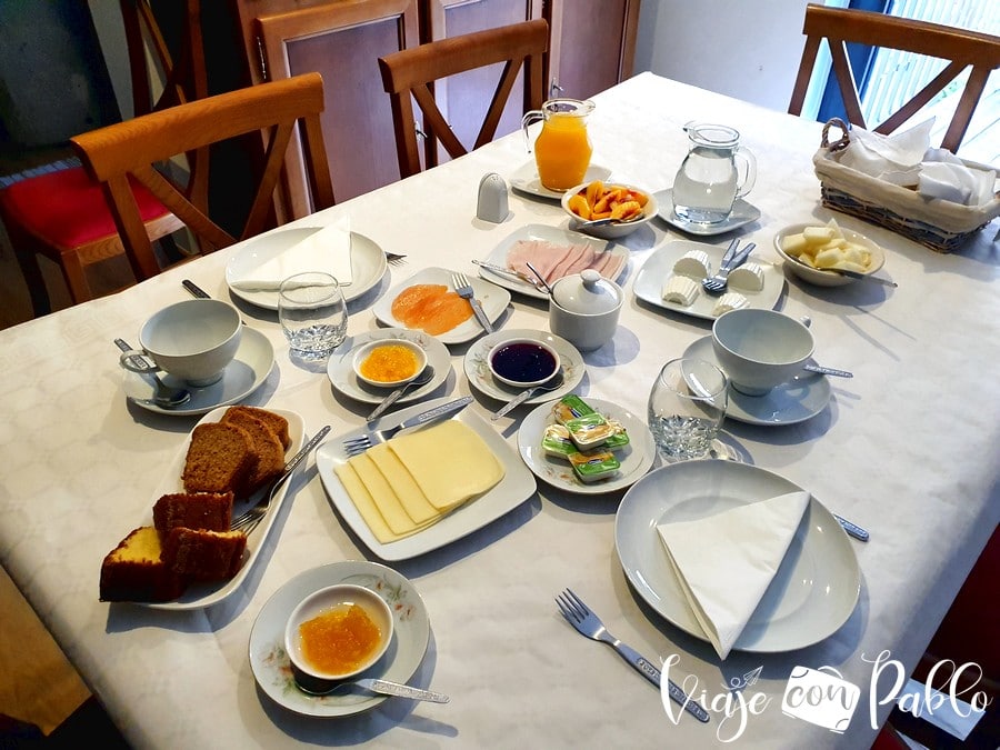 Desayuno de la Casa da Trigueira