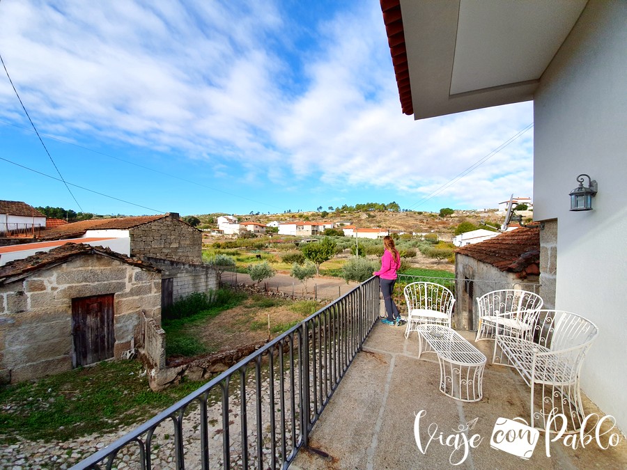 Terraza de nuestra habitación en la Casa da Trigueira