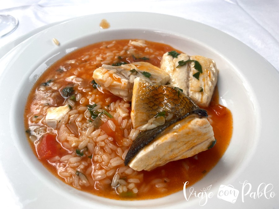 Arroz de robalo (lubina) malandrinho del restaurante Marreta