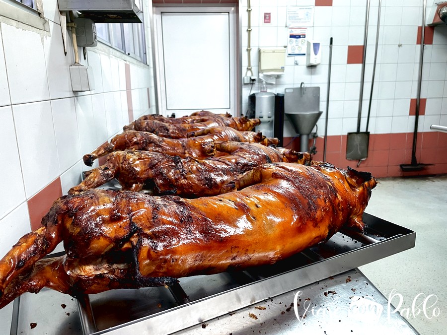 Leitão recién salido del horno