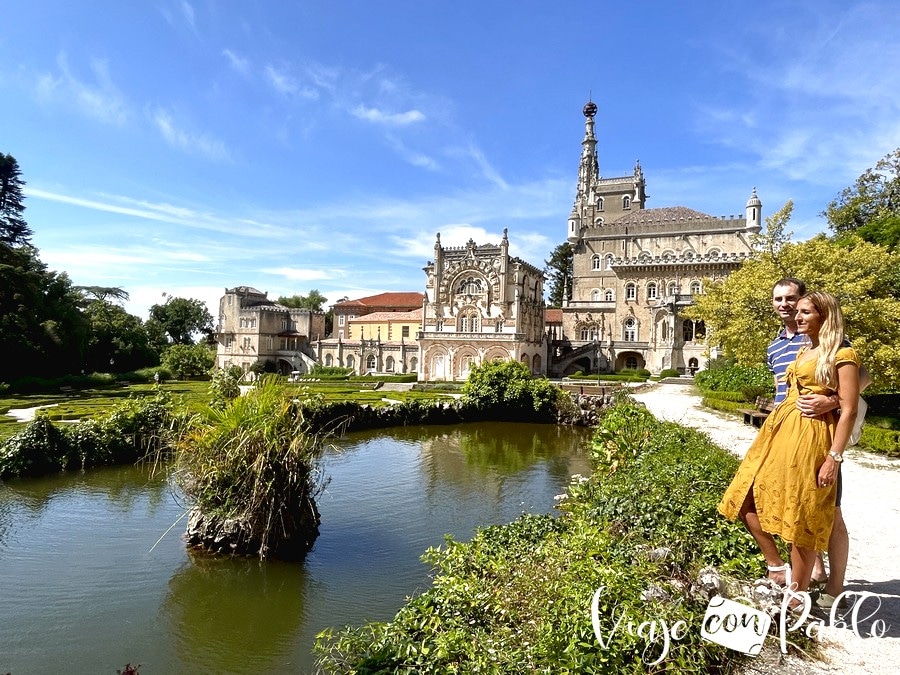 Estanque y palacio-hotel de Bussaco