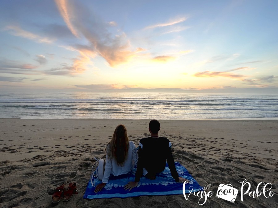 Atardecer en la praia da Rua 37