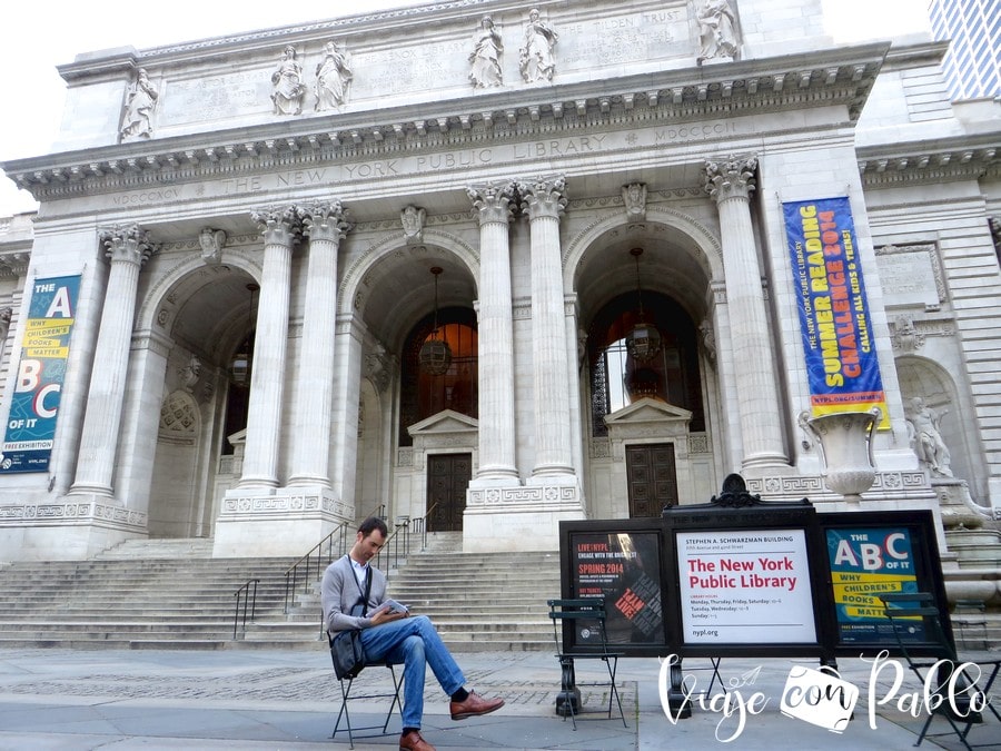 Exterior de la Biblioteca Pública de Nueva York