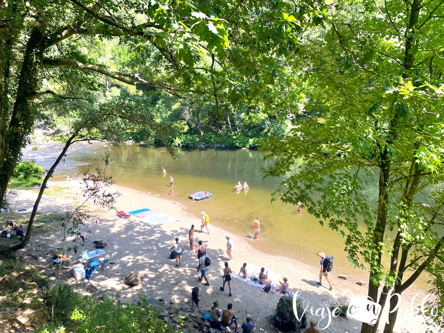 Playa fluvial de Vau