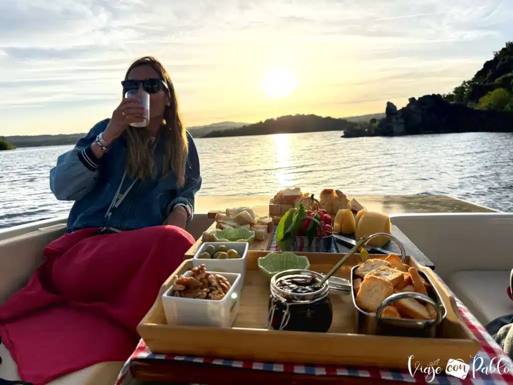 Paseo al atardecer por el embalse del Azibo