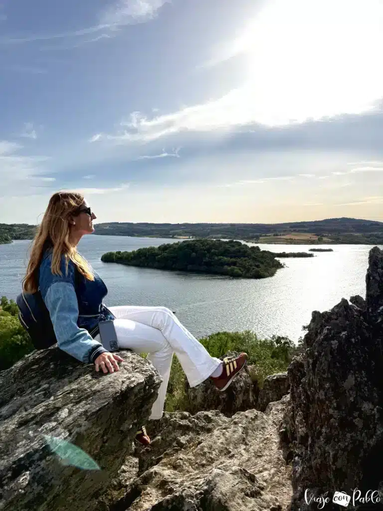 Vista del embalse del Azibo